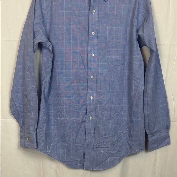 Brooks Brothers Blue Checkered Dress Shirt - Picture 5 of 9